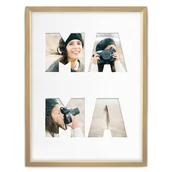 Ramki na zdjęcia - Ramka Na Zdjęcia Prezent Na Dzień Matki Jasne Drewno. Ramka O Rozmiarze 30X40 Cm - miniaturka - grafika 1