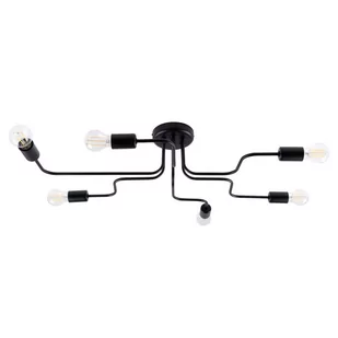 Żyrandol VECTOR 6 czarny SOLLUX LIGHTING - Lampy sufitowe - miniaturka - grafika 1