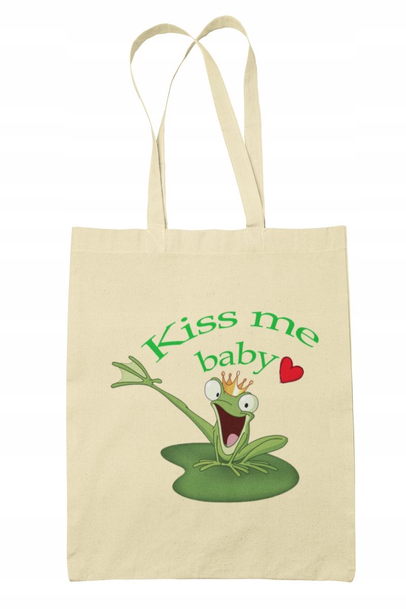 Torba Shopper-materiałowa-na ramie- śmieszny napis