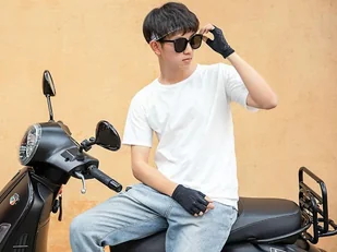 Rękawiczki rowerowe S unisex RockBros rękawice na rower bez palców oddychające - Rękawiczki rowerowe - miniaturka - grafika 5