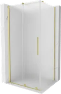 Kabiny prysznicowe - Mexen Velar kabina prysznicowa rozsuwana 130x85 cm, szron, złota szczotkowana - 871-130-085-31-55 - miniaturka - grafika 1