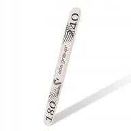 Akcesoria do paznokci - Aba Group Pilnik do Paznokci Flaming Prosty 180/240 Standard - miniaturka - grafika 1