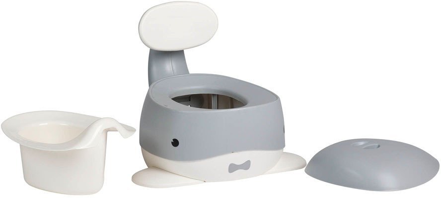 Naktipuodis BabyTrold Whale Potty, grey
