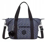 Torby męskie - KIPLING TORBA ZAKUPOWA GRANATOWA Z BRELOKIEM TMA - miniaturka - grafika 1