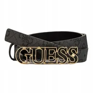Paski - Guess Pasek Damski Victoria Not Adt Pant Belt Czarno-Szary R.M - miniaturka - grafika 1