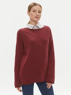 Tommy Hilfiger Sweter WW0WW39890 Czerwony Relaxed Fit - Swetry damskie - miniaturka - grafika 1