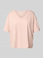 Koszulki i topy damskie - T-shirt o pudełkowym kroju z czystej bawełny - miniaturka - grafika 1