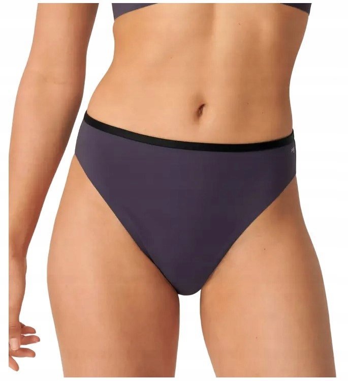 Dół od Bikini Figi Sloggi Shore Tropical Ultra High Leg S Szare