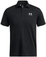 Koszulki męskie - Koszulka męska polo UNDER ARMOUR Icon czarna M - miniaturka - grafika 1