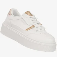 Sneakersy damskie - Sneakersy Damskie BIG STAR Buty Sportowe Półbuty Na Platformie Białe SS274359 Biały 38 - miniaturka - grafika 1