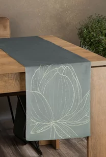 Bieżnik 35 x 140 Dekoracyjny Velvet Blink12 Srebr - Obrusy i serwetki - miniaturka - grafika 1