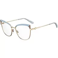 Okulary przeciwsłoneczne - Love Moschino Damskie okulary przeciwsłoneczne Mol602, brązowe lazure, 55, braun lazure - miniaturka - grafika 1
