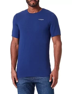 Koszulki męskie - G-STAR RAW Męski t-shirt Base Slim, Niebieski (Ballpen Blue D19070-c723-1822), XL - grafika 1