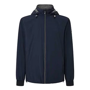 Hackett London Bluza męska HS Softshell Blouson, niebieska (granatowa), 3XL, Niebieski (granatowy), 3XL - Bluzy męskie - miniaturka - grafika 1