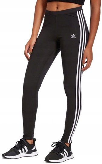 LEGGINSY ADIDAS ORIGINALS CZARNE BAWEŁNA ROZ.152CM