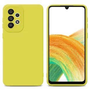 Pokrowiec Etui Do Samsung Galaxy A72 4G / 5G w FLUID ŻÓŁTY TPU Silikonowe Obudowa Ochronny Case Cover Cadorabo - Etui i futerały do telefonów - miniaturka - grafika 1