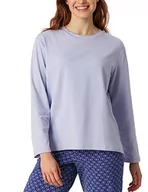Koszule damskie - Schiesser Damska koszula do spania z długim rękawem mieszanka bawełny + relaks, kolor bzu, 36, Flieder, 36 - miniaturka - grafika 1