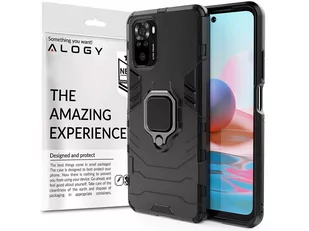 Etui Alogy Stand Ring Armor do Xiaomi Redmi Note 10/10s czarne - Etui i futerały do telefonów - miniaturka - grafika 1
