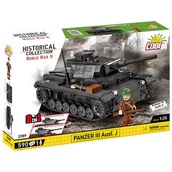 Klocki - COBI 2289 CZOŁG PANZER III AUSF.J WOJSKOWY 2W1 - miniaturka - grafika 1