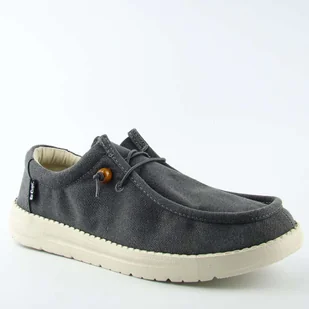 Lee Cooper LCW-25-01-3231 męskie mokasyny lekkie półbuty szare - Mokasyny męskie - miniaturka - grafika 1