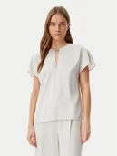 Bluzki damskie - Calvin Klein Bluzka K20K208191 Szary Regular Fit - miniaturka - grafika 1