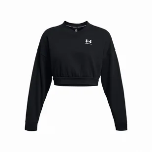 Bluza damska Under Armour Rival Terry OS Crop Crw Rozmiar: S / Kolor: czarny - Bluzy sportowe damskie - miniaturka - grafika 1