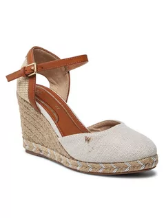 Espadryle damskie - Wrangler Espadryle Brava WL21590A Beżowy - grafika 1