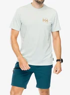 Koszulki i topy damskie - Koszulka szybkoschnąca Helly Hansen Skog Recycled Graphic T-Shirt - green mist - miniaturka - grafika 1