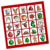 Kalendarze - Naklejki Świąteczne Kalendarz Adwentowy 59 10X10 - miniaturka - grafika 1