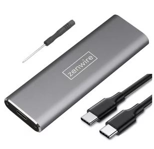 Adapter Kieszeń Na Dysk Ssd M.2 Usb-C Obudowa M2 Sata Zenwire - Obudowy i kieszenie na dyski twarde - miniaturka - grafika 1