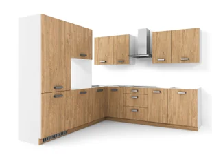 Zestaw Mebli Kuchennych Bari 240X270-L/P Dąb Kamienny - Meble kuchenne - miniaturka - grafika 1