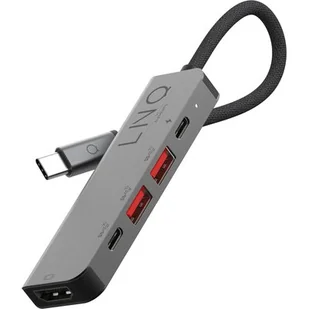 Linq Wieloportowy Hub 5w1 HDMI 4K,2xUSB-A 3.2,USB-C 3.2,USB-C PD 100W LQ48014 - Rozgałęźniki - miniaturka - grafika 1