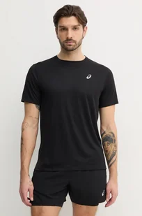 Asics t-shirt do biegania Core kolor czarny gładki 2011D221 - Koszulki męskie - miniaturka - grafika 1