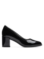 Czółenka - Clarks Skórzane czółenka "Freva55 Court" w kolorze czarnym - miniaturka - grafika 1