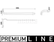Układ kierowniczy - akcesoria - Chłodnica oleju, układ kierowania Mahle CLC 95 000P - miniaturka - grafika 1
