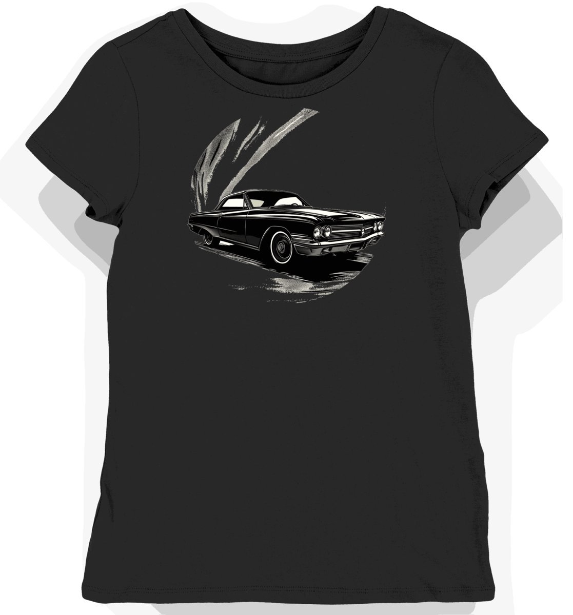 Koszulka damska czarna Elegancka Sylwetka Buick Riviera 1963 XS