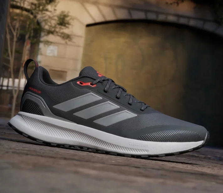 ADIDAS RUNFALCON SPORTOWE MĘSKIE BUTY SZNUROWANE CZARNE SIATECZKA 46 16AA