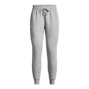 Damskie Spodnie UNDER ARMOUR UA RIVAL FLEECE JOGGER 1379438-012 – Szary - Spodnie damskie - miniaturka - grafika 1