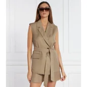 Kamizelki damskie - Marella SPORT Kamizelka LUCAS | Slim Fit | z dodatkiem lnu - miniaturka - grafika 1