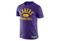 Koszulki męskie - Nike Nba Los Angeles Lakers Dri-Fit The Team'S Practice Tee Court Purple - miniaturka - grafika 1