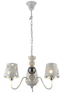 Lampy sufitowe - Biała nowoczesna lampa wisząca 7X D220 K0-R65 - miniaturka - grafika 1