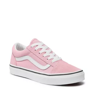 Vans Tenisówki Old Skool VN0A4UHZ9AL1 Powder Pink/True White - Trampki damskie - miniaturka - grafika 1