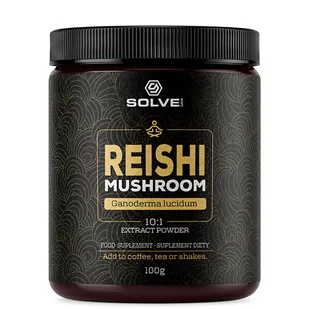 SOLVE LABS REISHI EKSTRAKT 10:1 PROSZEK 100G - Suplementy naturalne - miniaturka - grafika 1