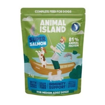 ANIMAL ISLAND Łosoś - sucha karma dla psa - 1kg