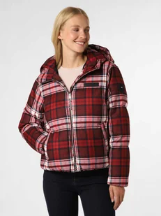 Tommy Hilfiger Damska kurtka puchowa Kobiety wielokolorowy|czerwony|wyrazisty róż w kratkę, M - Kurtki damskie - miniaturka - grafika 1