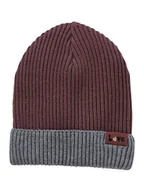 Czapki dla dzieci - vertbaudet Czapka w kolorze szaro-bordowym - miniaturka - grafika 1