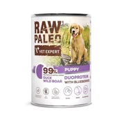 Mokra karma dla psów - Raw Paleo Duck&Boar Puppy Can 400g - miniaturka - grafika 1
