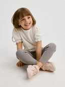 Bluzy dla dziewczynek - Reserved - Dzianinowe legginsy z wiskozą - ciemnoszary - miniaturka - grafika 1