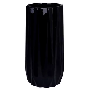 Czarny wazon ceramiczny Colli 25 cm - Wazony i flakony - miniaturka - grafika 1