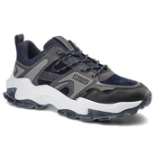 Półbuty męskie - Granatowe Sneakersy Big Star Męskie Lekkie Półbuty - miniaturka - grafika 1